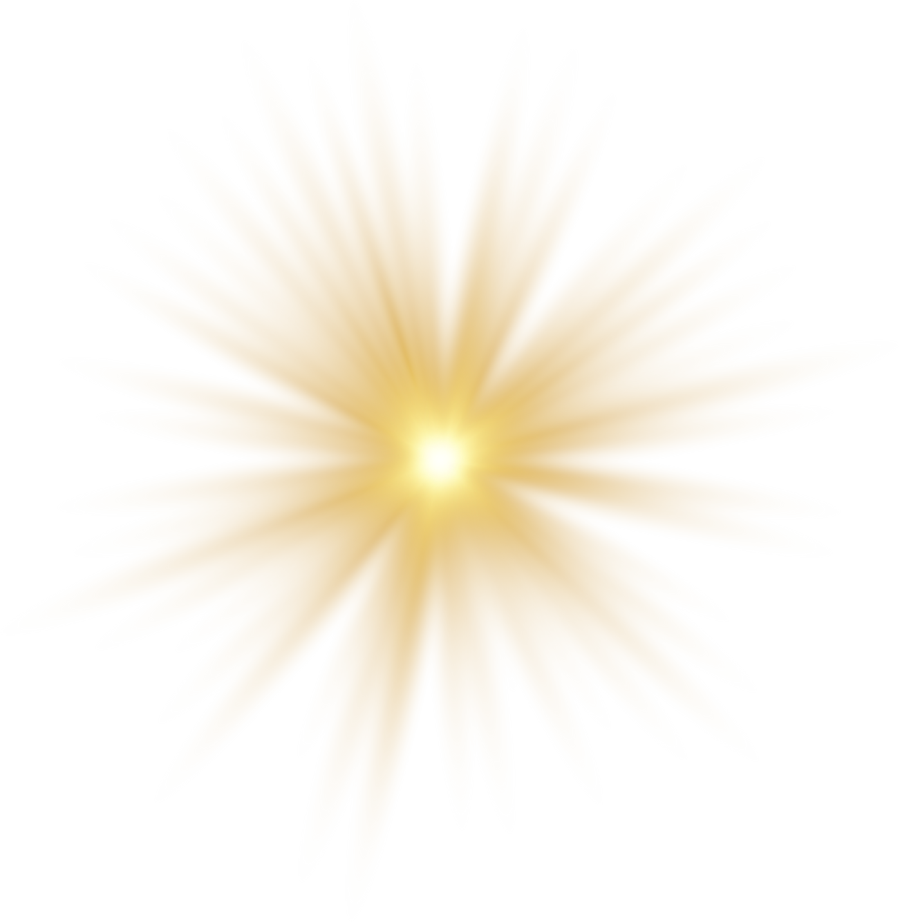 Gold glowing star